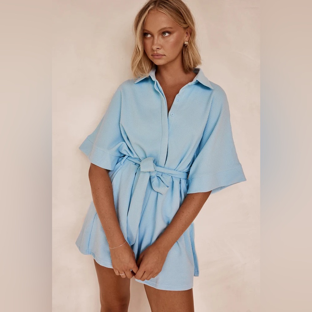 NWT Runway Scout Delilah Nash Playsuit in Blue